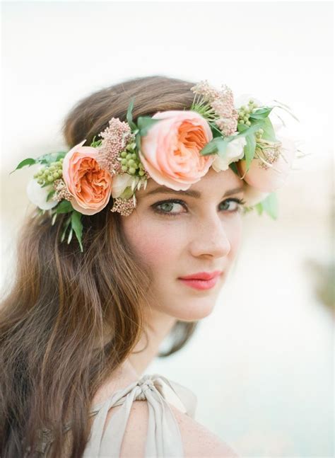 Coiffure De Mariage Wedding Hair Style Flower Crown Bridesmaid