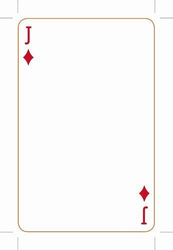 Printable Blank Playing Cards Fresh Best S Of Playing Card Templates