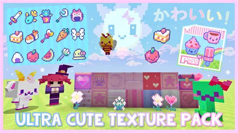Ultra Cute Texture Pack ♡ Review 118 Minecraft Bedrock Youtube