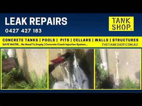 IT S A Babe Leaking Concrete Water Tank Repair Process This Video Shows How To Repair Tanks