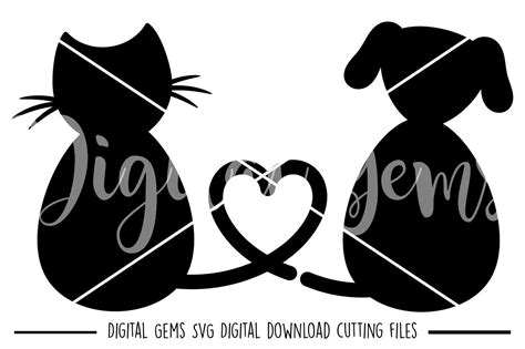 Download Cat and Dog lover SVG / DXF / EPS / PNG files By Digital Gems | TheHungryJPEG.com