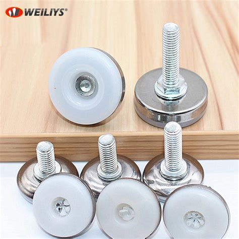 Stainless Steel Leveling Feet With Rubber Pad China Fixed Adjustable
