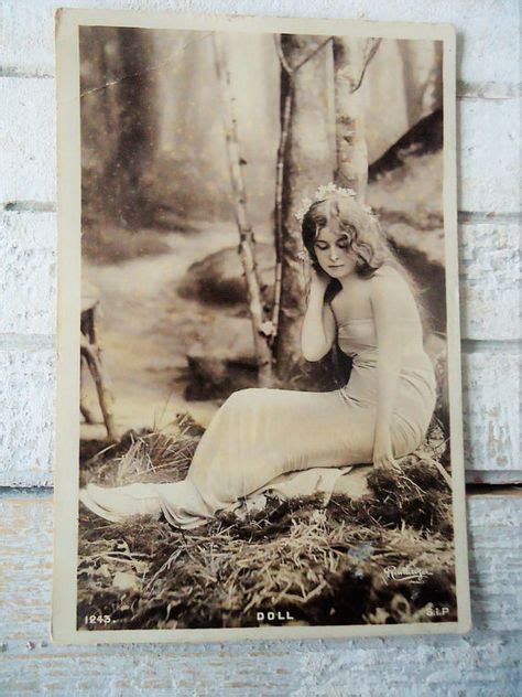 Wood Nymph Doll Postcard Artist Woman Lady Girl Forest Nimf Ansichtkaart Vintage