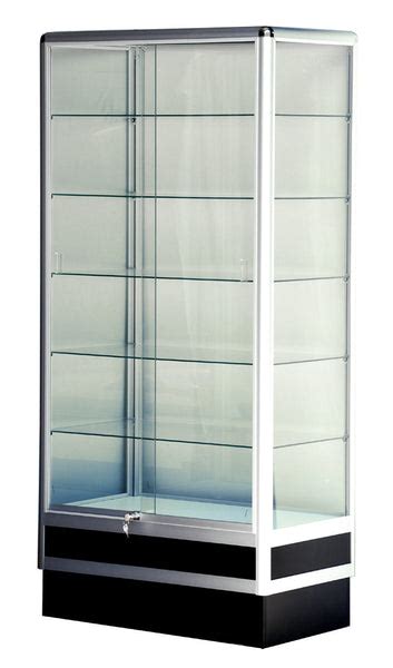 Commercial Display Cases Aluminum Locking Glass Display Case Unass