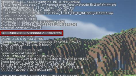 How To Show Coordinates In Minecraft