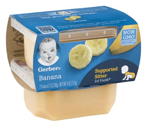 Gerber 1st Foods Banana 2 2 Oz Cups Hy Vee Aisles Online Grocery