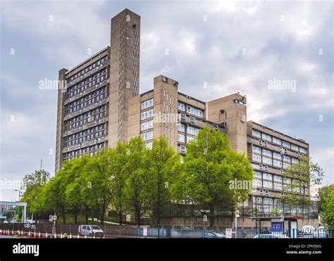 Angle View Of Balfron Tower And Carradale House Two Brutalist Tower