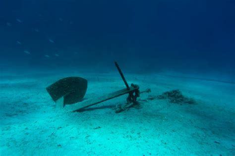 Anchor Sand Underwater Sea Stock Photos Pictures And Royalty Free Images