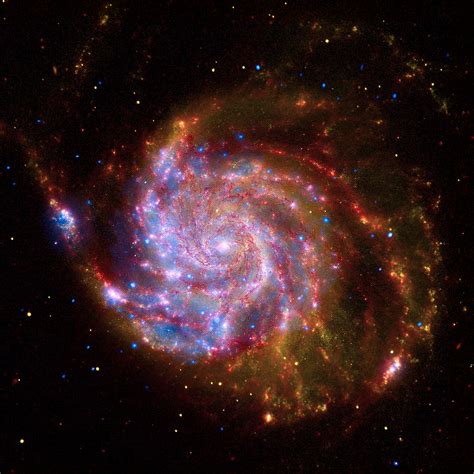 Jean Baptiste Faure Spiral Galaxy M101 In A Beautiful Composite Image