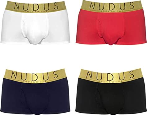 Nudus Mens Cotton Underwear With Fly Pack Of 4 T Box