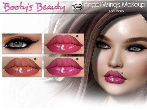 Second Life Marketplace Bootys Beauty Catwa Makeup ~ Angel Wings Add
