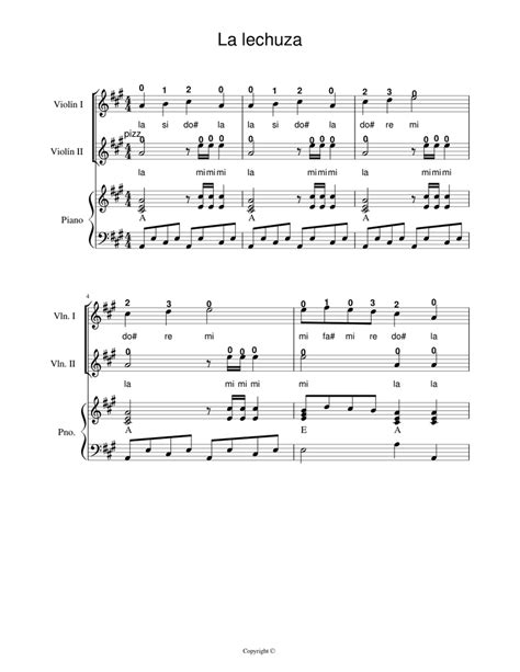 La Lechuza Sheet Music For Piano Solo