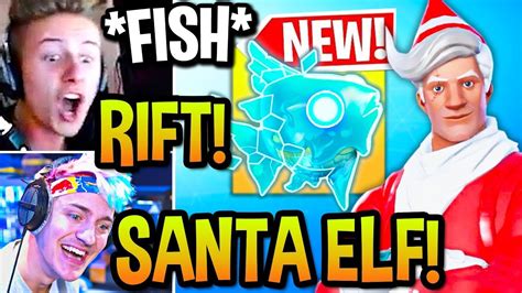 Streamers React To New Rift Fish And Santa Elf Og Style In Fortnite