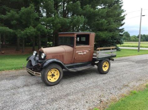 Buy Used 1929 Ford Model Aa Stake Bed Truck Running Engine 4 Speed Transmission In Columbus