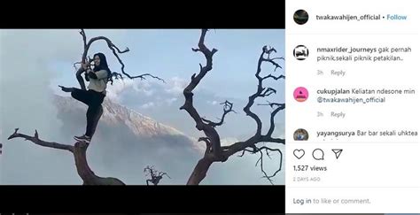 Apakah yang dapat kamu simpulkan dari kegiatan di atas? Video Pengunjung Naik Pohon Kering di Atas Kawah Ijen ...