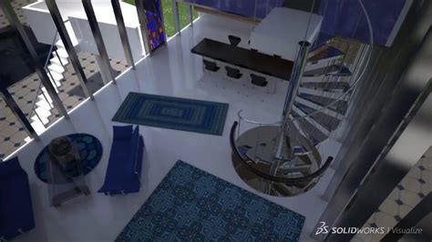 Solidworks Visualize Architectural Example Sun Study Youtube