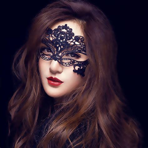 Masquerade Black Sexy Lace Mask For Girls Women Half Face New Year
