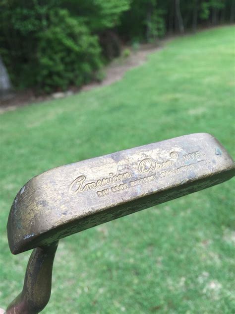 Vintage Straight Ray Cook American Open Golf Putter With Original