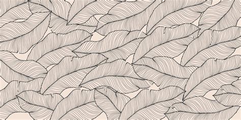 Premium Vector Abstract Vector Background With Hand Drawn Leaves In