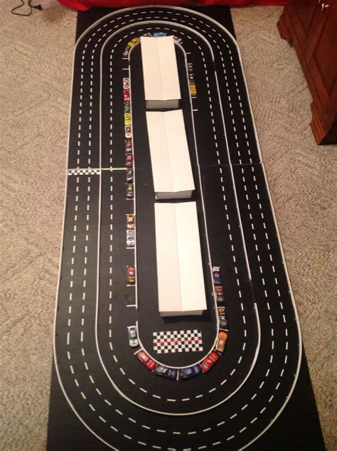 Play the hot wheels race track game to create a customized, super fast track builder race track! Homemade NASCAR race track | Nascar race tracks, Nascar racing, Nascar