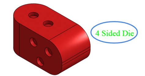 4 Sided Dice By Caden S Download Free Stl Model