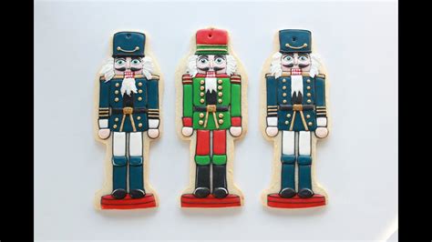 Transfer to cooling rack to cool completely. Decorating Nutcracker Christmas Cookies - YouTube
