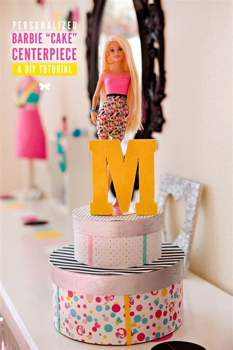 Diy Tutorial Barbie Birthday Party Centerpiece Idea Hostess With The Mostess®