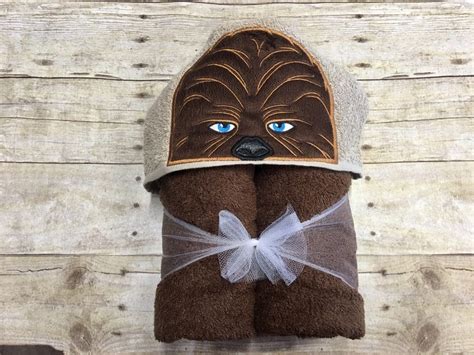 Star Wars Baby Chewy Hooded Towel Star Wars Baby Shower T Etsy