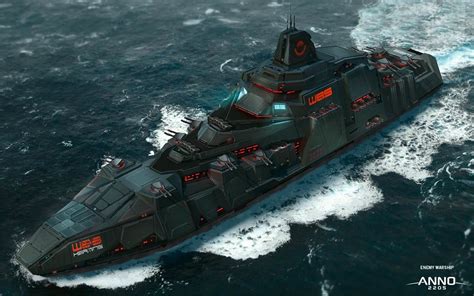 Anno 2205 Enemy Warship Sören Meding Concept Ships Army Vehicles