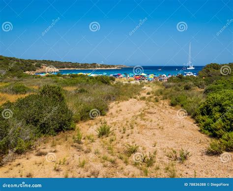 Spiaggia Del Relitto Island Of Caprera Stock Photo Image Of Admire