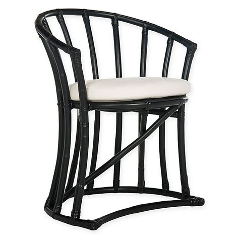 Choose from contactless same day delivery, drive up and more. Safavieh Bates Rattan Accent Chair in Black | Bed Bath ...