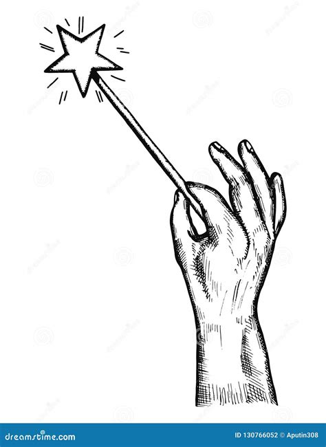 The Magic Wand In His Hand Holds The Wishes Of The Sketch Wonders