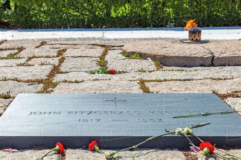 View Of President John F Kennedy Gravesite In Arlington National