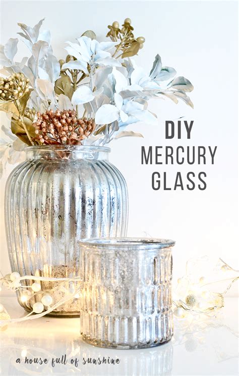 Diy Mercury Glass Christmas Centrepiece A House Full Of Sunshine