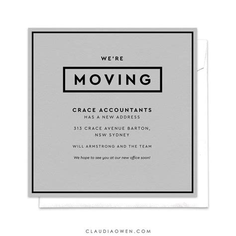 Were Moving Office Moving Announcement Professional Etsy