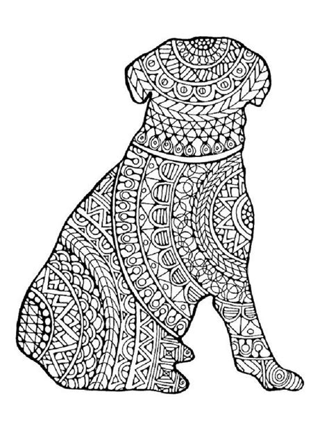 Coloring Pages For Adults Pdf Free Download With Images Dog