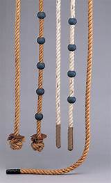 Pictures of Knotted Climbing Rope