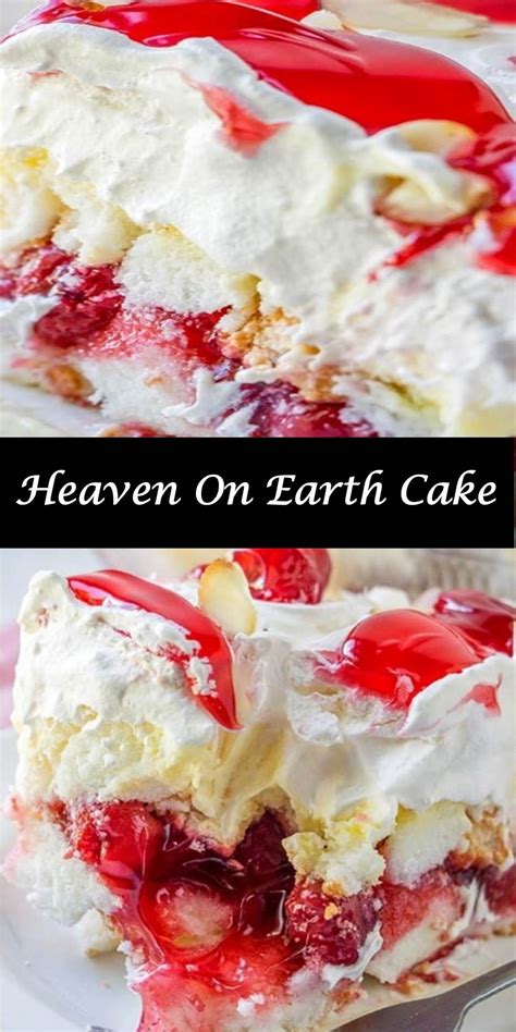 Heaven on earth cake 654 · cherry angel trifle dessert with scrumptious layers of angel food cake, vanilla pudding, cherry pie filling, and whipped topping. #The #World's #most #delicious #Heaven #on #Earth #Cake ...
