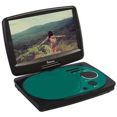 Impecca 9 Inch Swivel Screen Portable Dvd Player Teal 1 Fred Meyer