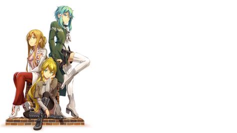 Sfondi Sword Art Online Anime Girls Leafa Sword Art Online Kirigaya Suguha Yuuki Asuna