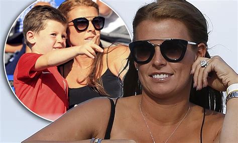 coleen rooney with son kai watching wayne rooney play for england in san marino daily mail online
