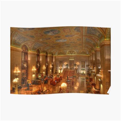 Chicago Palmer House Hilton Poster For Sale By Dzf1z1 Redbubble