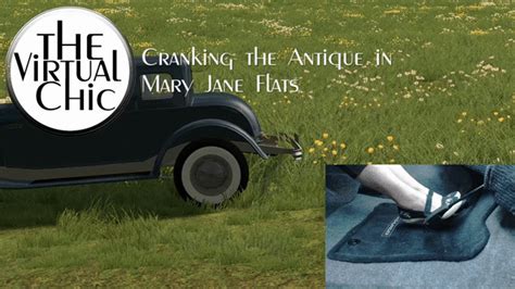Cranking The Antique In Mary Jane Flats Mp4 720p The Virtual Chic