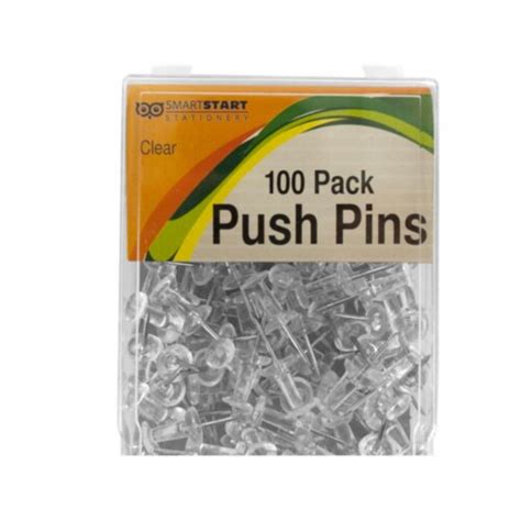 Kole Imports Clear Push Pins 48 Piece Pack Of 48 1 Ralphs