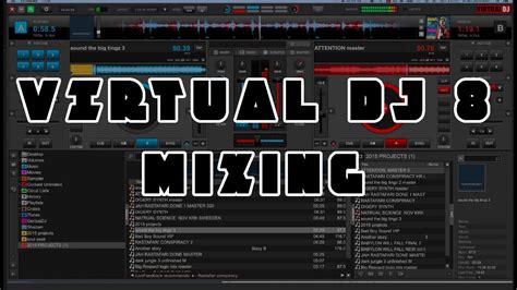 Virtual Dj 8 Drum And Bass Mixing Without Beatsync Youtube