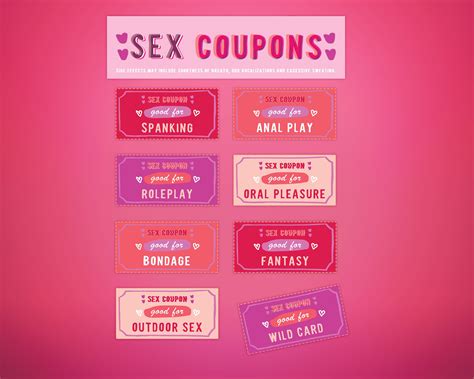 sex coupons valentines day t instant download coupons etsy
