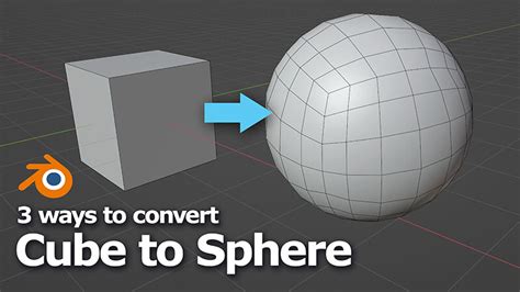 Artstation How To Convert Cube To Sphere In Blender In 3 Ways