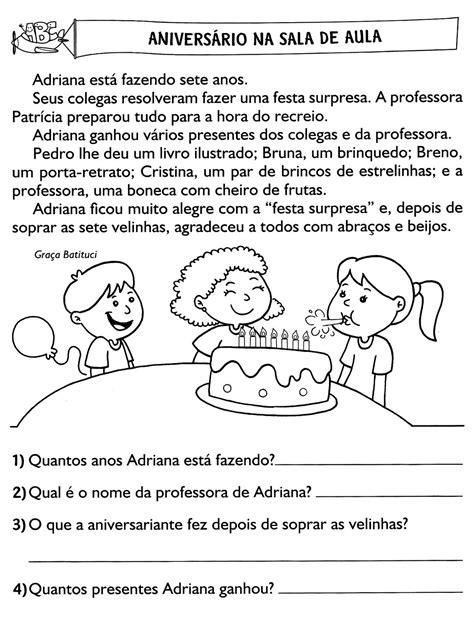 Pequenos Textos Para Interpretação 4 Ano