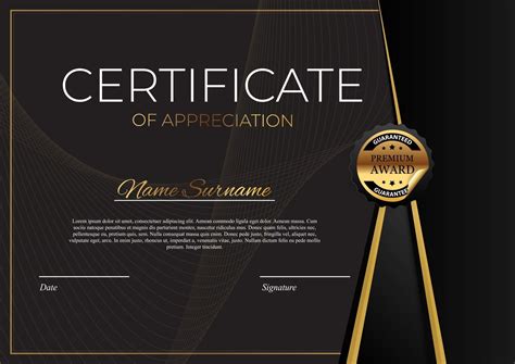 Certificate Template Background Award Diploma Design Blank 2449885