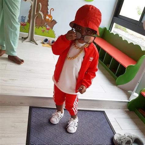 tiwa savage shares adorable photos of her son jamil wearing gold chains information nigeria